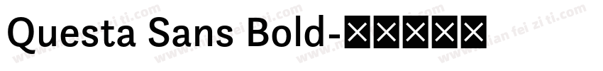 Questa Sans Bold字体转换